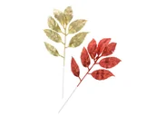 Ozdoby bożonarodzeniowe - Dekoracja brokatowa gałązka świąteczna - 30 cm - 1 szt. - miniaturka - grafika 1