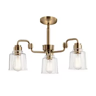Lampy sufitowe - Aivian żyrandol mosiądz KL-AIVIAN3-WBR Kichler - miniaturka - grafika 1