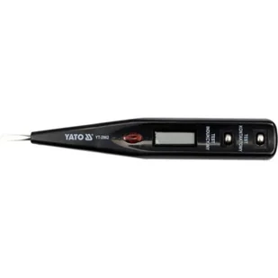 Yato Wskaźnik napięcia z diodą 12-250V LCD YT-2862 - Multimetry - miniaturka - grafika 1