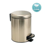 Kosze na śmieci - Sapho Akcesoria łazienkowe Gedy - Kosz na śmieci 3 l, Soft Close, złoty mat 320987 - miniaturka - grafika 1