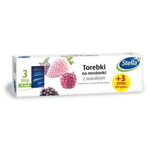 Torebki na mrożonki z suwakiem 3 l 10 sztuk Stella - Folia, papier śniadaniowy, serwetki - miniaturka - grafika 1