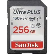 Karty pamięci - SANDISK Ultra Plus SDXC 256GB SDSDUNC-256G-GN6IN - miniaturka - grafika 1