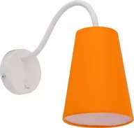 Lampy ścienne - TK Lighting Kinkiet Wire, biało-pomarańczowa, 13x62 cm, 60 W - miniaturka - grafika 1
