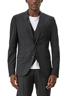Kurtki męskie - s.Oliver BLACK LABEL Męska kurtka biznesowa Hyper Stretch, Czarny, 48 - miniaturka - grafika 1