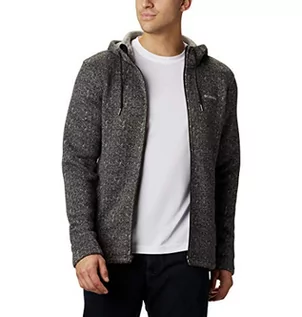 Kurtki męskie - Columbia M Chillin Full Zip męska kurtka polarowa z kapturem czarny Czarna jod?a (Black Herringbone) XXL - grafika 1