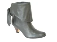 Botki damskie - Buffalo 5505-253 Damskie sztyblety gładka skóra szare, szary - szary - 38 EU - miniaturka - grafika 1