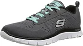 Kapcie damskie - Skechers Flex Appeal Sweet Spot, Kapcie, Kobieta, , , Szary Multi, 37.5 EU - miniaturka - grafika 1