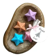 Zestawy upominkowe - 10szt. Mydełka GWIAZDKI 3D podziękowanie ŚWIĘTA upominki z etykietą - miniaturka - grafika 1