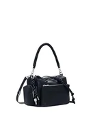 Torebki damskie - Desigual, BAG_HALF HABANA BLACK Damskie, Czarny (Black) - miniaturka - grafika 1