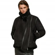 Kurtki damskie - PEPE JEANS KURTKA DAMSKA RAMONESKA OCIEPLANA CZARNA L 1Z8F1_A* L 1Z8 - miniaturka - grafika 1