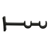 Akcesoria do wystroju okien - Wspornik INDUSTRIAL 19/19 mm czarny - miniaturka - grafika 1