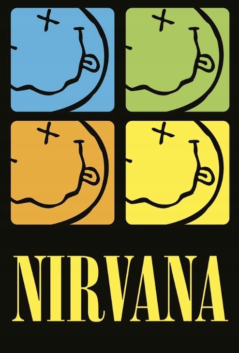 PODKŁADKA POD MYSZ Z Nadrukiem 22x18cm NIRVANA - SMILEY FACES Tekst Prezent