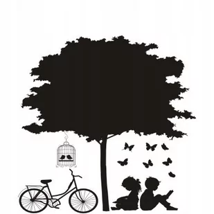 Naklejka na ścianę rower dzieci motyle W ogrodzie, 200x200 cm - Naklejki na ścianę Naklejka na ścianę rower dzieci motyle W ogrodzie, 200x200 cm - Naklejki na ścianę - miniaturka - grafika 1