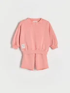 Bluzy i sweterki niemowlęce - Reserved - Bawełniany komplet - brzoskwiniowy - miniaturka - grafika 1