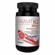 Suplementy naturalne - VITADIET Vitadiet Akavit  Witamina K2 200 Iu 60K - miniaturka - grafika 1