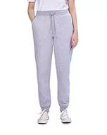 Spodnie damskie - M17 Damskie spodnie dresowe, z recyklingu, dla dziewcząt, slim leg do biegania, na co dzień, do jogi, z kieszeniami, Light Grey Marl, S - miniaturka - grafika 1