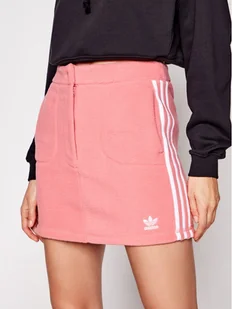 adidas Spódnica mini adicolor Classics GN2801 Różowy Slim Fit - Spódnice - miniaturka - grafika 1