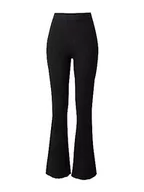 Legginsy - Urban Classics Ladies Flared Rib Knit Legginsy damskie, czarny, XXL - miniaturka - grafika 1