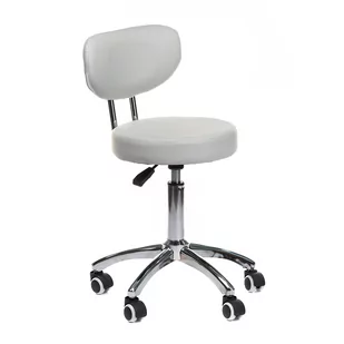 Taboret kosmetyczny BT-229 szary - Krzesła i taborety kosmetyczne - miniaturka - grafika 1