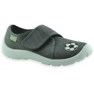 Buty dla chłopców - Szare kapcie dla chłopca z wkładką Soft-B System Befado 974Y585N Danny - miniaturka - grafika 1
