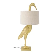 Noże stołowe - Złota lampa stołowa z tekstylnym kloszem (wysokość 73 cm) Heron – Bloomingville - miniaturka - grafika 1