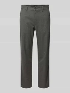 Chinosy o kroju tapered z dodatkiem wiskozy model ‘CHINO-TAPERED’ - Spodnie męskie - miniaturka - grafika 1