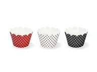 Gadżety na imprezę - PartyDeco Papilotki na muffinki "Biedronka", 6 szt FM2 - miniaturka - grafika 1