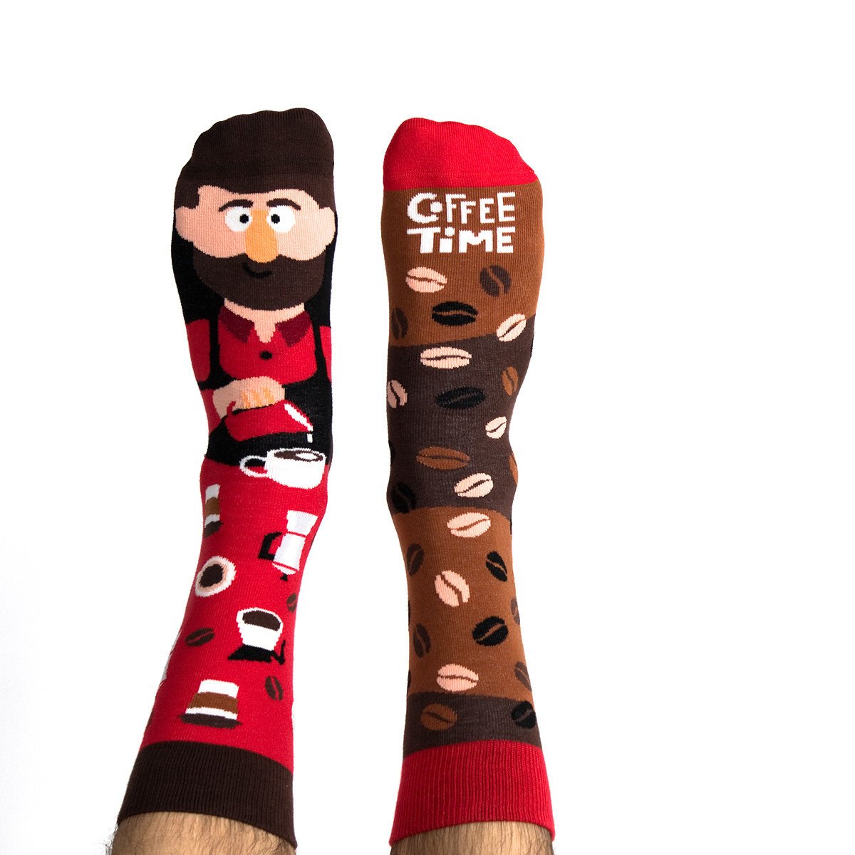 Skarpetki męskie bawełniane - Paulo Coffeelho - 40-43 - Śmieszne skarpetki