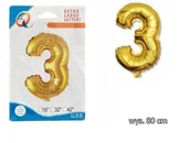 Balony i akcesoria - BALONY FOLIOWE CYFERKI BALON FOLIOWY CYFRA 3 80CM - miniaturka - grafika 1