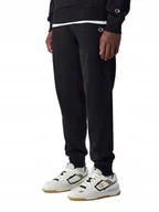 Spodnie męskie - SPODNIE męskie dresowe CHAMPION 220299-KK001 dresy sportowe czarne S - miniaturka - grafika 1