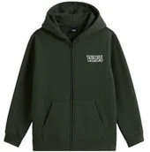 Bluzy dla dziewczynek - Bluza dziecięca(8-14lat) VANS Classified Full Zip Dried Kelp VN000PX0EMU1 L - miniaturka - grafika 1