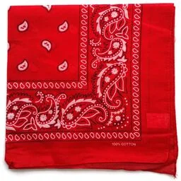 Chustka bawełniana chusta bandamka dzieci dorośli czerwony - Apaszki i szaliki damskie - miniaturka - grafika 1