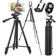 STATYW 4w1 TRIPOD PILOT UCHWYT NA TELEFON 120cm SELFIE BLUETOOTH STOJAK