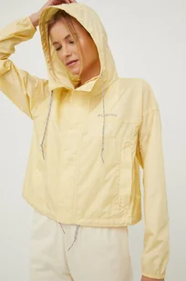 Columbia kurtka outdoorowa Flash Challenger kolor żółty - Kurtki i kamizelki sportowe damskie - miniaturka - grafika 1