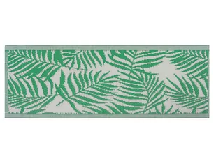 Beliani Dywan zewnętrzny 60 x 105 cm liście palmy zielony KOTA - Dywany zewnętrzne - miniaturka - grafika 9