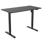 Biurka - Biurko MIRPOL E1EB Czarny - miniaturka - grafika 1