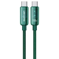 Kable USB - WEKOME WDC-193 Vanguard Series - Kabel połączeniowy USB-C do USB-C Super Fast Charging 100W 1 m (Zielony) - miniaturka - grafika 1