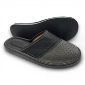 Kapcie męskie - Kapcie Męskie Skórzane Pantofle Laczki Domowe Produkt Polski Nowo 36-46 - miniaturka - grafika 1