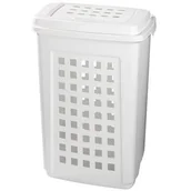 Kosze na bieliznę - Kosz na bieliznę 60 l biały - miniaturka - grafika 1