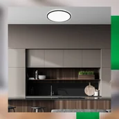 Lampy sufitowe - Briloner Lampa sufitowa LED Pulap A, czarna, Ø 33 cm, tworzywo sztuczne - miniaturka - grafika 1