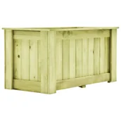 Donice - vidaXL Donica ogrodowa, 100x50x50 cm, impregnowane drewno sosnowe - miniaturka - grafika 1