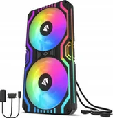 Wentylatory komputerowe - Wentylator AsiaHorse Matrix 240 ARGB Czarny ASIA HORSE FANS F6X - miniaturka - grafika 1