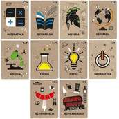 Zeszyty szkolne - 10X ZESZYTY PRZEDMIOTOWE A5 DO KLAS 7-8 I LICEUM, BENIAMIN / REXUS - miniaturka - grafika 1