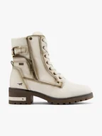 Botki damskie - Mustang Botki sznurowane - Damskie - Kolor: Offwhite - Rozmiar: 37 - miniaturka - grafika 1