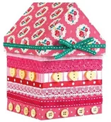 Zabawki kreatywne - Stnux Domek do dekoracji , różowy+ elementy dekor JISNXZ0DC044379 - miniaturka - grafika 1