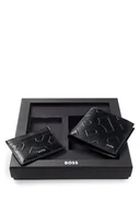 Torby męskie - BOSS Męski GBBM_8cc_Card_case Gift_Set, czarny, czarny, jeden rozmiar - miniaturka - grafika 1