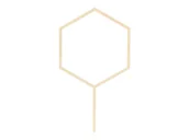 Pamiątka Chrztu Świętego - PartyDeco "Topper drewniany Heksagon, 24cm" KPT59-100 [15347941] - miniaturka - grafika 1