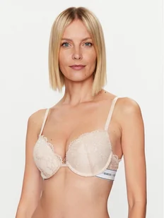 Guess Biustonosz z fiszbiną Belle O3RC18 KBBT0 Écru - Biustonosze - miniaturka - grafika 1