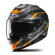 Kaski motocyklowe - Kask Integralny HJC i71 Zest Czarny/PomarańczowyM - miniaturka - grafika 1