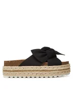 Espadryle damskie - DeeZee Espadryle CT0626-16 Czarny - miniaturka - grafika 1